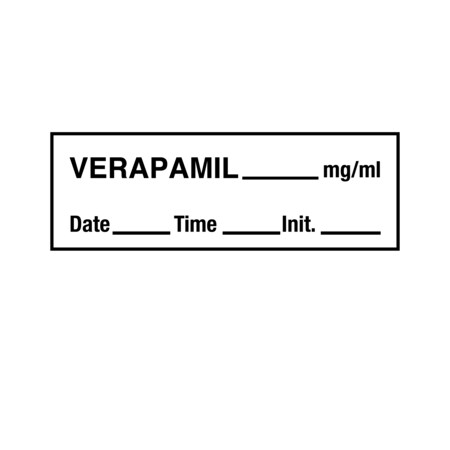 Nevs Tape, Verapamil 1/2" x 500" White w/Black SANT-73